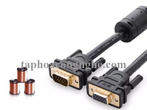 Ugreen 11615 3M màu Đen Cáp tín hiệu nối dài VGA đầu mạ vàng VG103 30011615